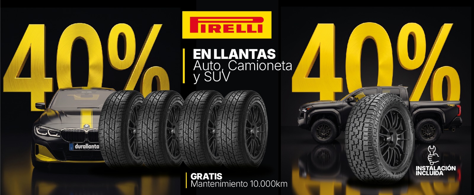 40% PIRELLI